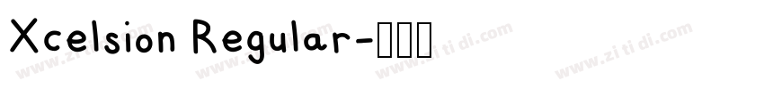 Xcelsion Regular字体转换